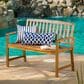 Hearth and Haven Loja Patio Bench in Teak, , large