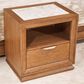 Vista Haus Portrait 1-Drawer Nightstand with LED Lights in Sienna Brown, Cream and Peach, , large