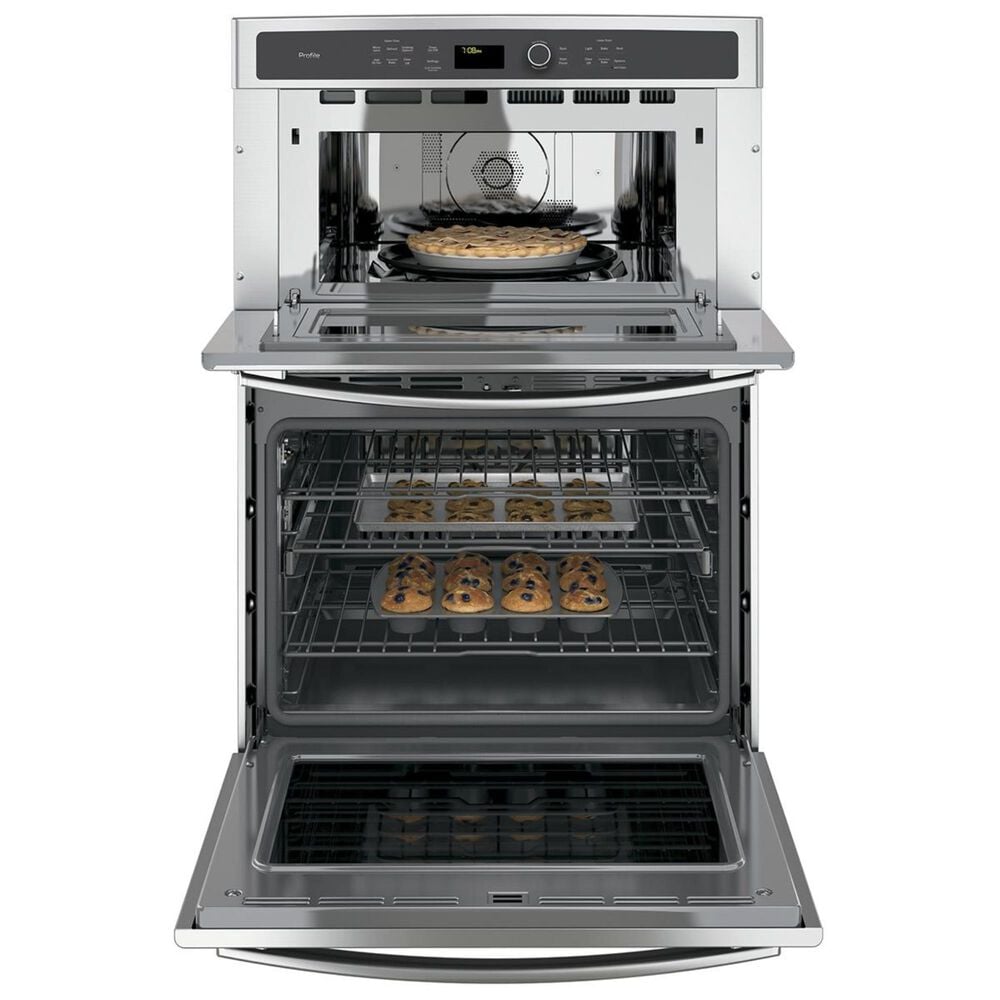 GE Profile 30&quot; Built-In Combination Convection Microwave/Convection Wall Oven, , large
