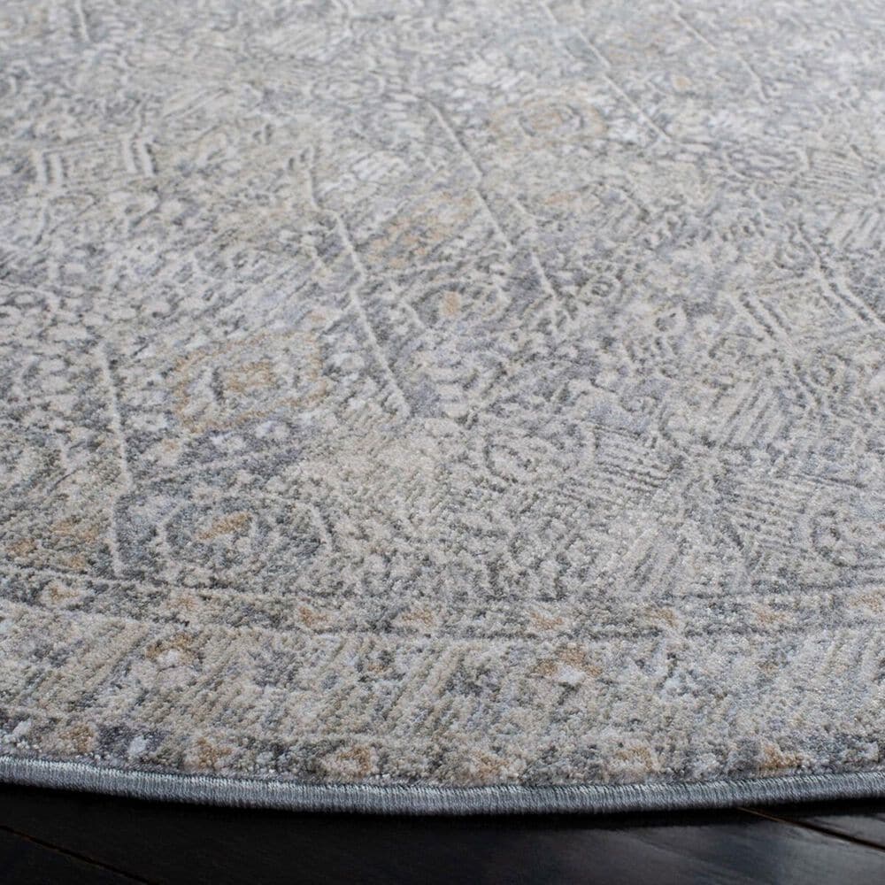 Safavieh Webster WBS334G 6&#39;7&quot; Round Grey and Beige Area Rug, , large