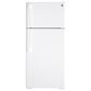 GE Appliances 16.6 Cu. Ft. Top Freezer Refrigerator with Right Hinge in White, , large