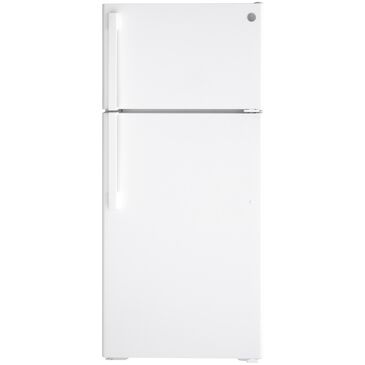 GE Appliances 16.6 Cu Ft. Top Freezer Refrigerator in White, , large