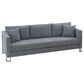 Blue River Heritage 2-Piece Sofa & Chair Set in Gray/Brushed Stainless Steel, , large