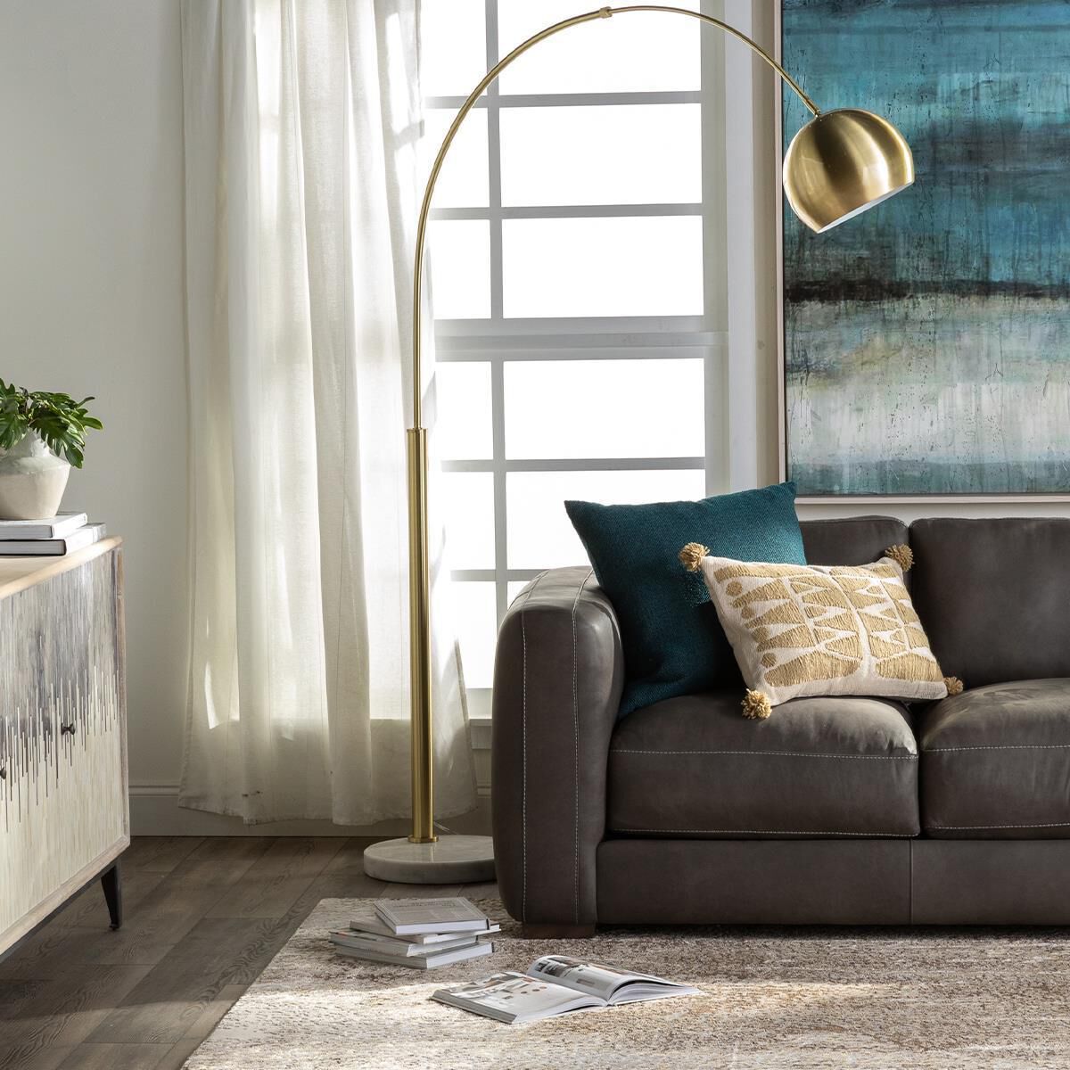 Basque arc floor lamp sale