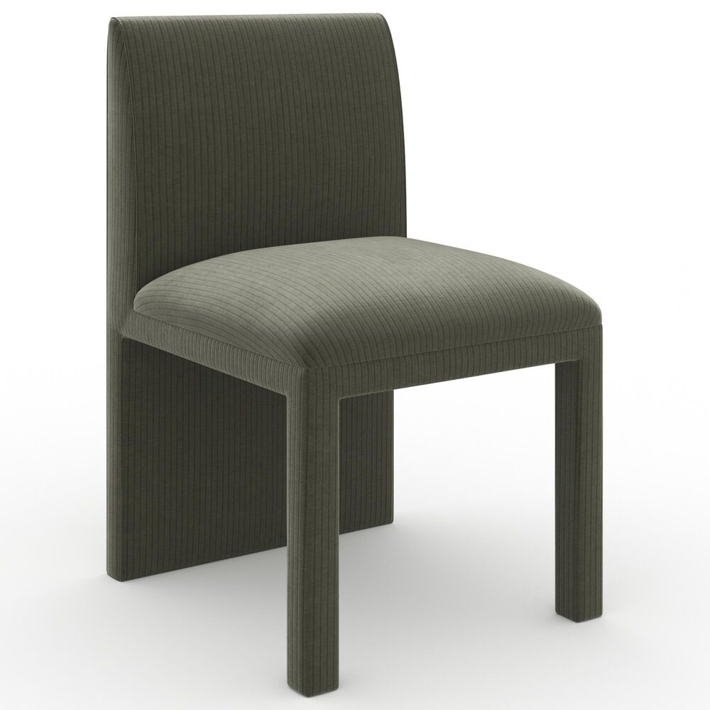 Caracole Classic Precipice Side Chair in Velvet Eucalyptus, , large