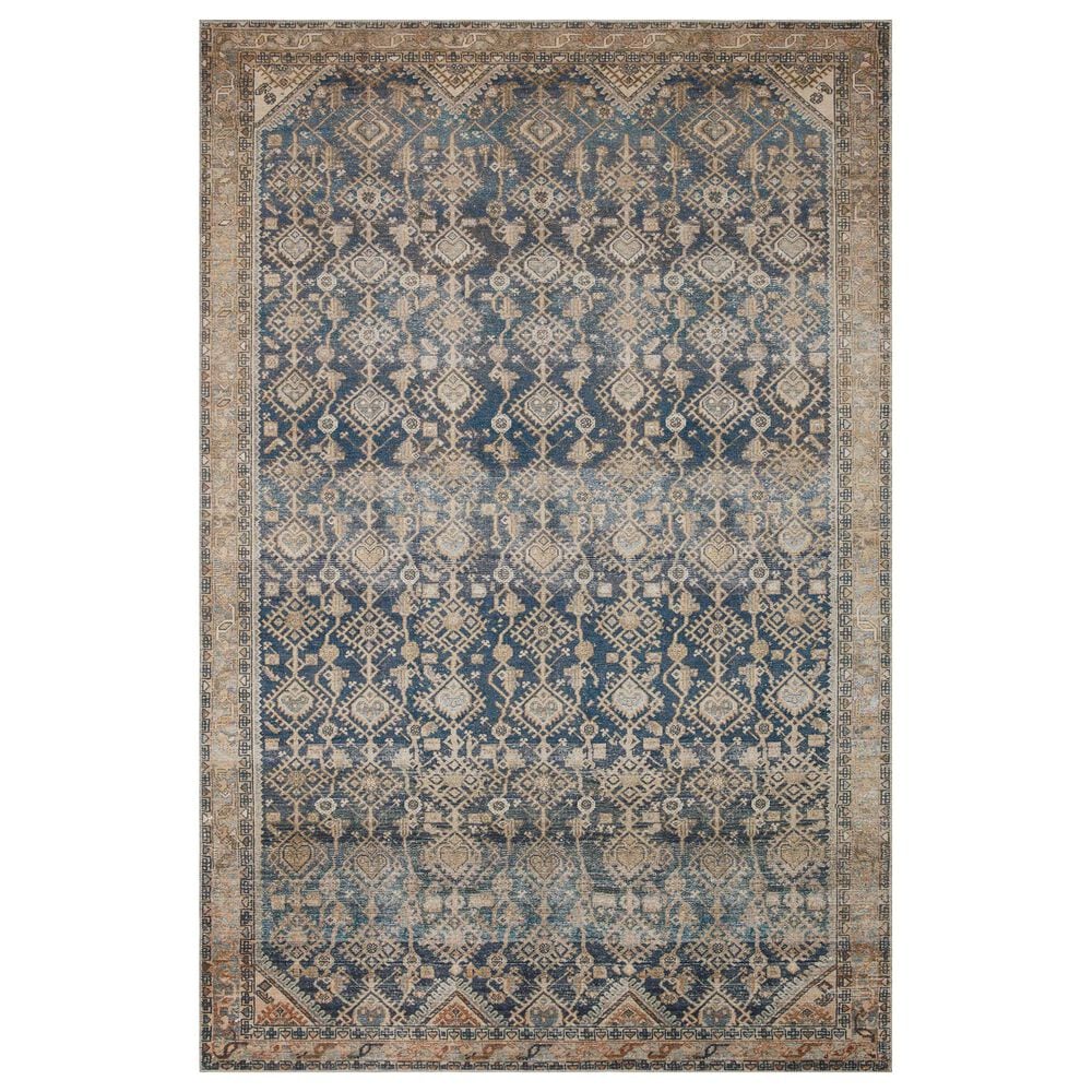 Magnolia Home Lenna LEA-01 2" x 5" Indigo and Natural Area Rug, , large