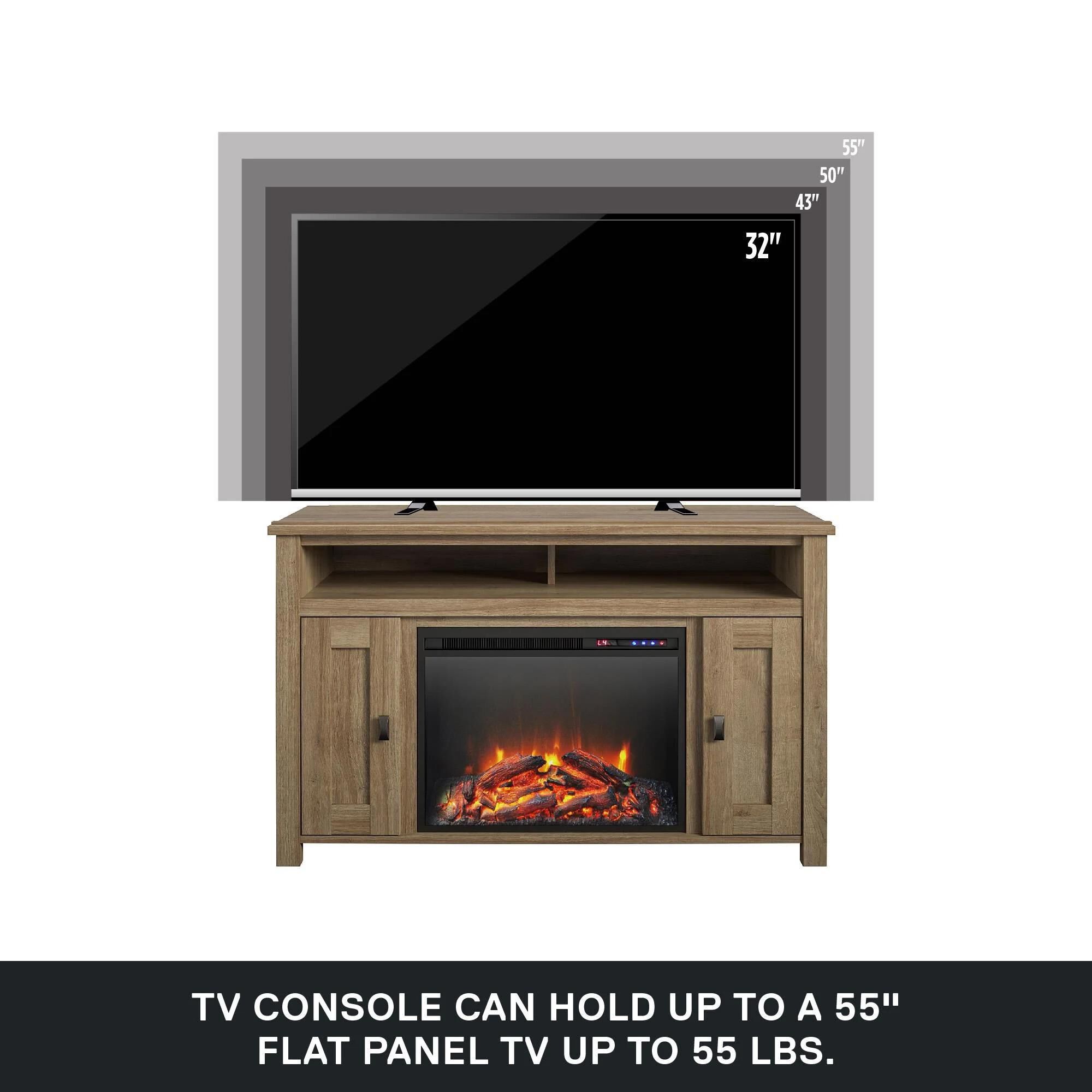 Ameriwood home farmington electric fireplace tv console sale