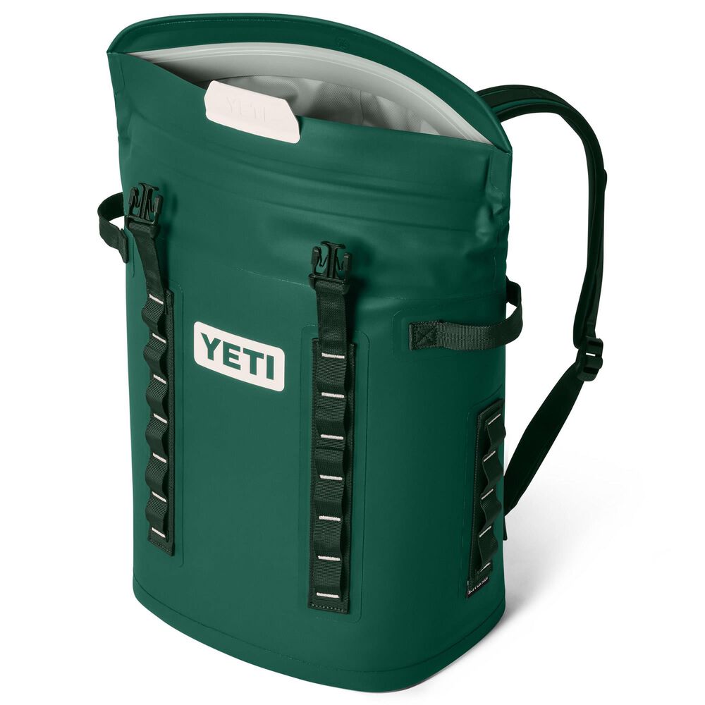 YETI Hopper M20 Backpack Soft Cooler in Black Forest Green, , large
