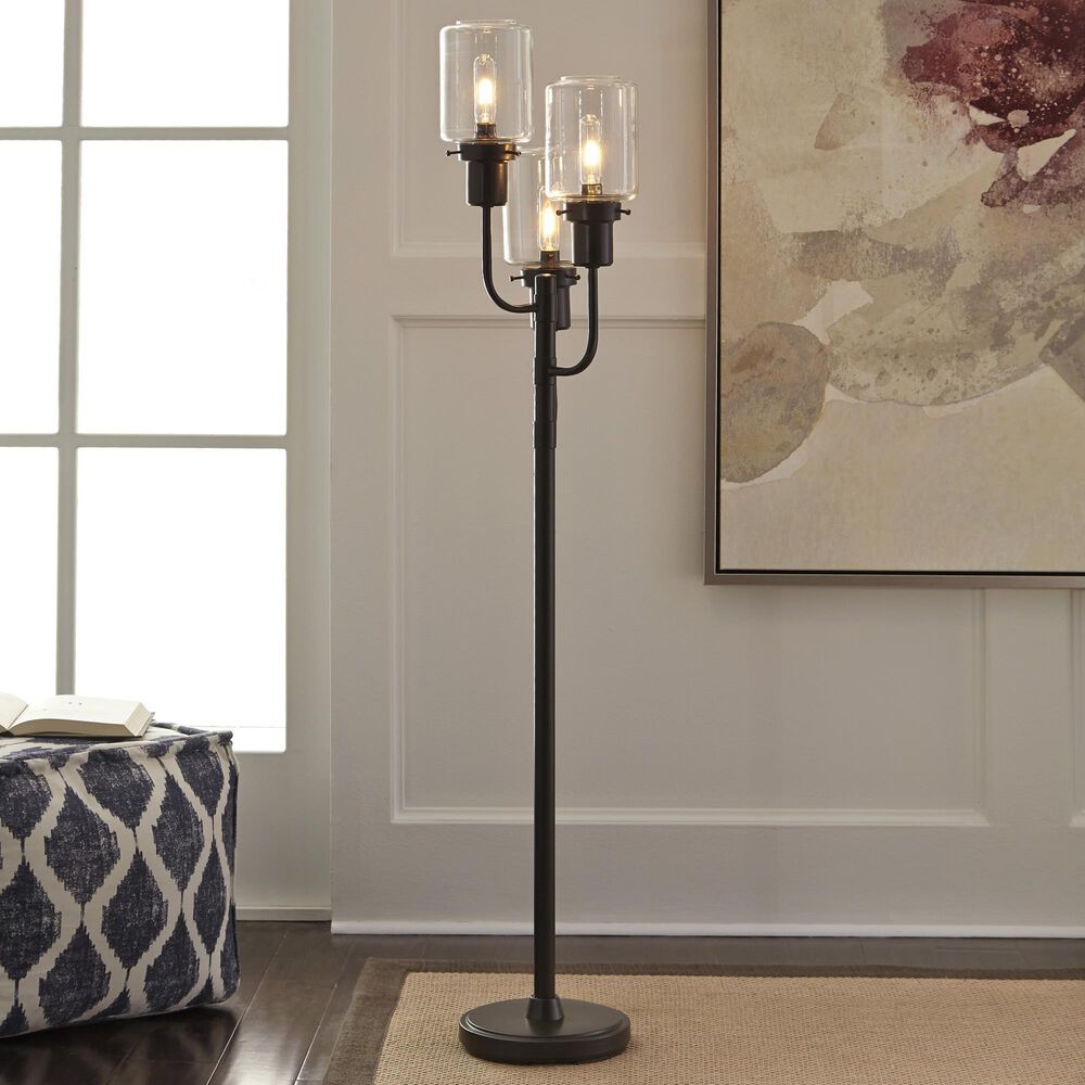 Ashley Jaak Floor Lamp in Bronze Tone, , large