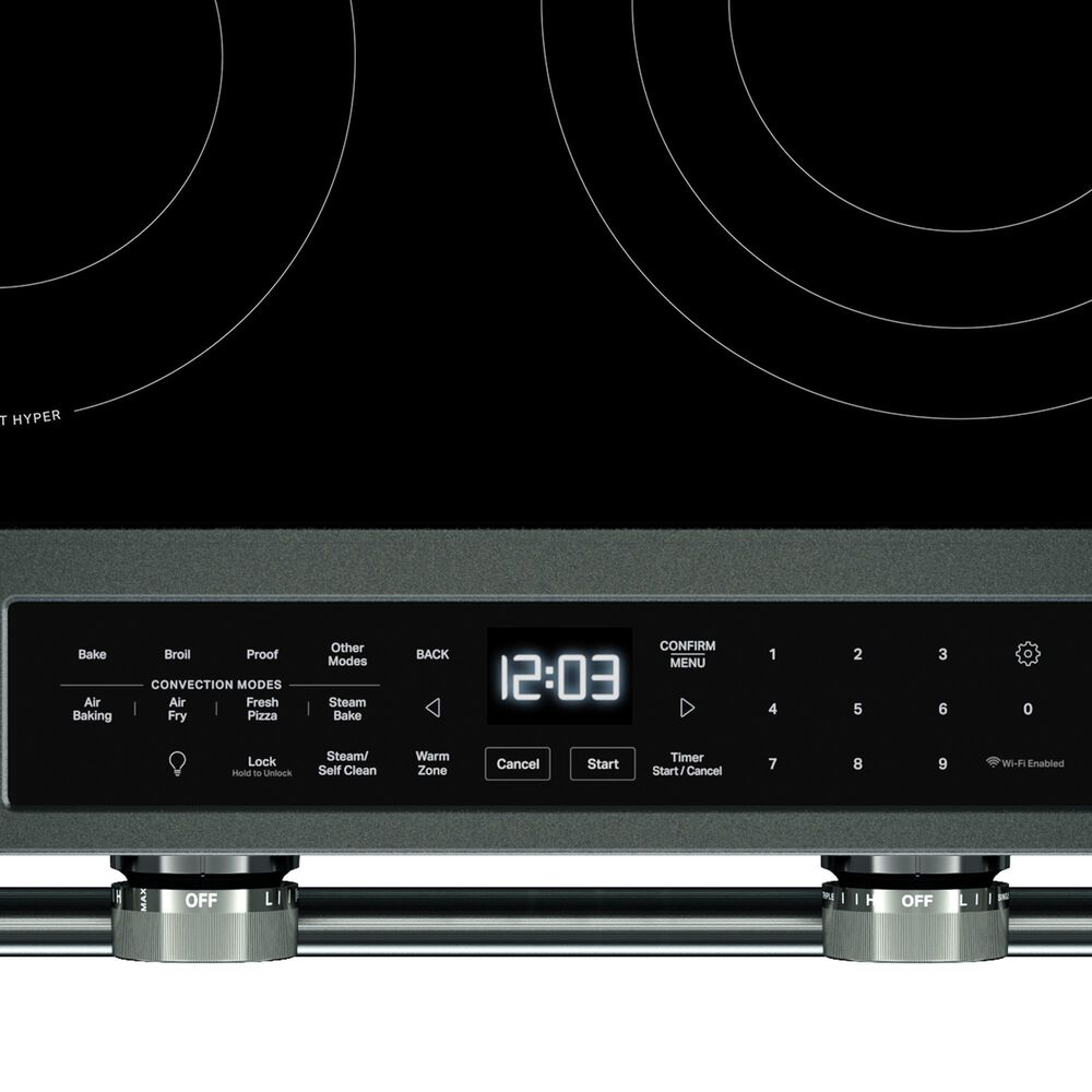 KitchenAid 2-Piece Kitchen Package with 30" Slide-In Smart Electric Range and 30" Over-the-Range Microwave Oven in Juniper, , large