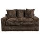 J Cooper USA Jenna Stationary Sofa and Loveseat Set in Chocolate, , large