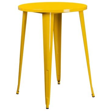 Flash Furniture 30" Round Bar Table in Yellow, , large