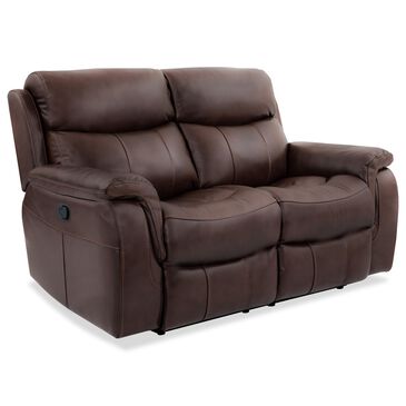 Oxford Furniture Manual Reclining Loveseat in Brazil Cocoa, , large