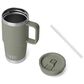 YETI Rambler 20 Oz Travel Mug with Color-Matched Straw Lid in Pampa Green, , large