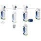Jura Milk System Cleaner Mini Tabs Bottle with Dispenser in White and Blue, , large