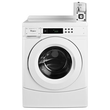 Whirlpool 3.1 Cu. Ft. Front Load Washer with Factory-Installed Coin Drop in White, , large