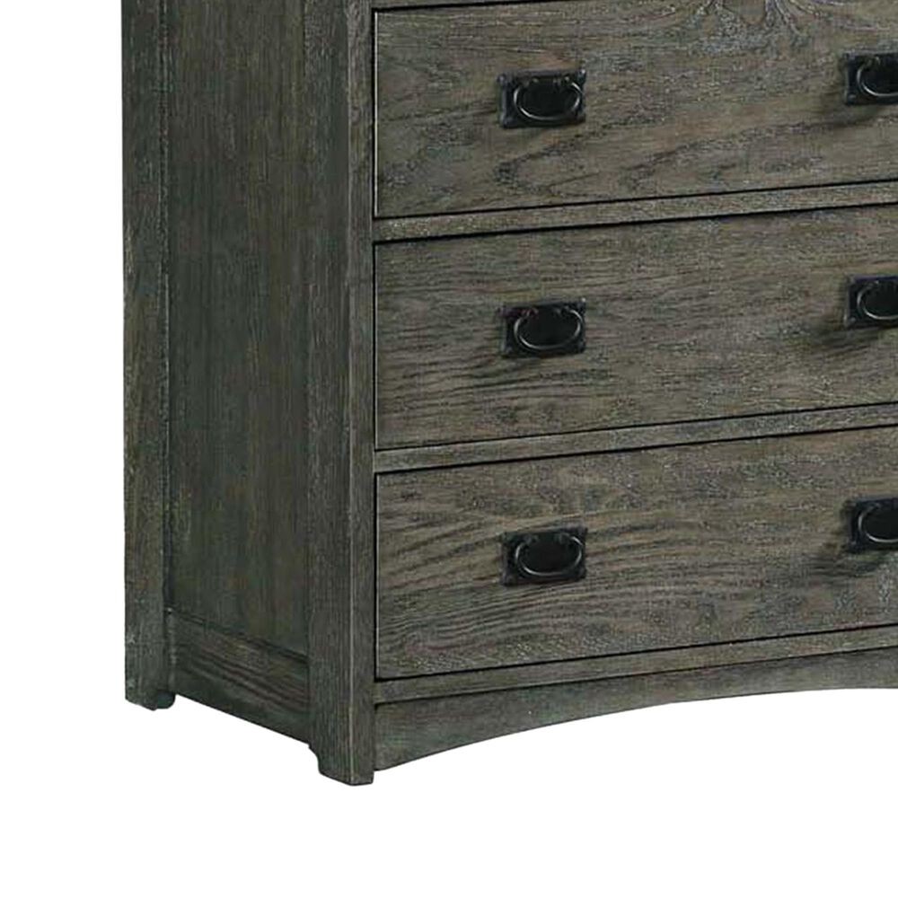 Hawthorne Furniture Oak Park 12 Drawer Dresser in Pewter, , large