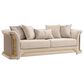 Furniture of America Ospray Stationary Sofa with Accent Pillows in Metallic Taupe, , large
