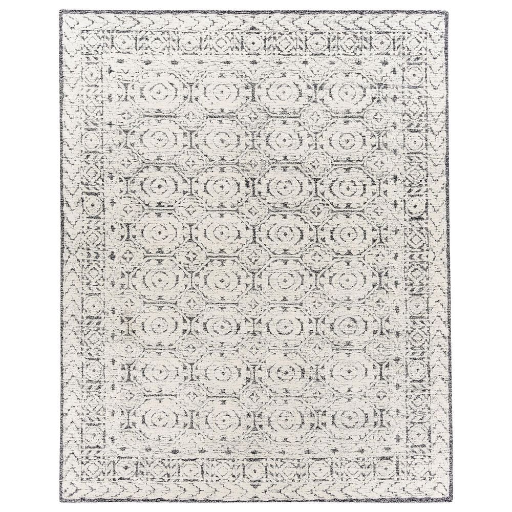 Surya Louvre Black, Ivory and Cream 9&#39; x 12&#39; Area Rug, , large