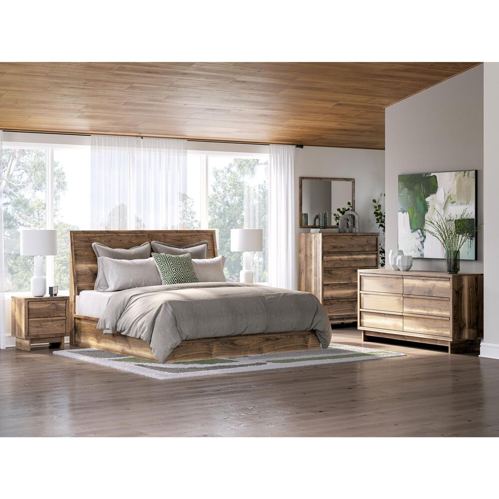 Ashley Chirason King Platform Bed in Warm Natural Brown, , large