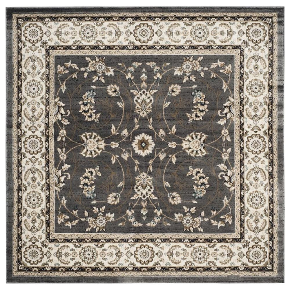 Safavieh Lyndhurst LNH340 7" Square Grey and Cream Area Rug, , large