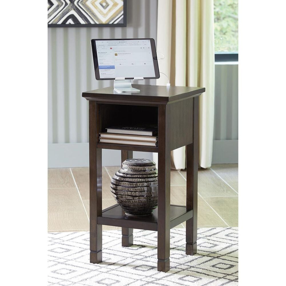 Ashley Marnville Accent Table in Dark Brown, , large