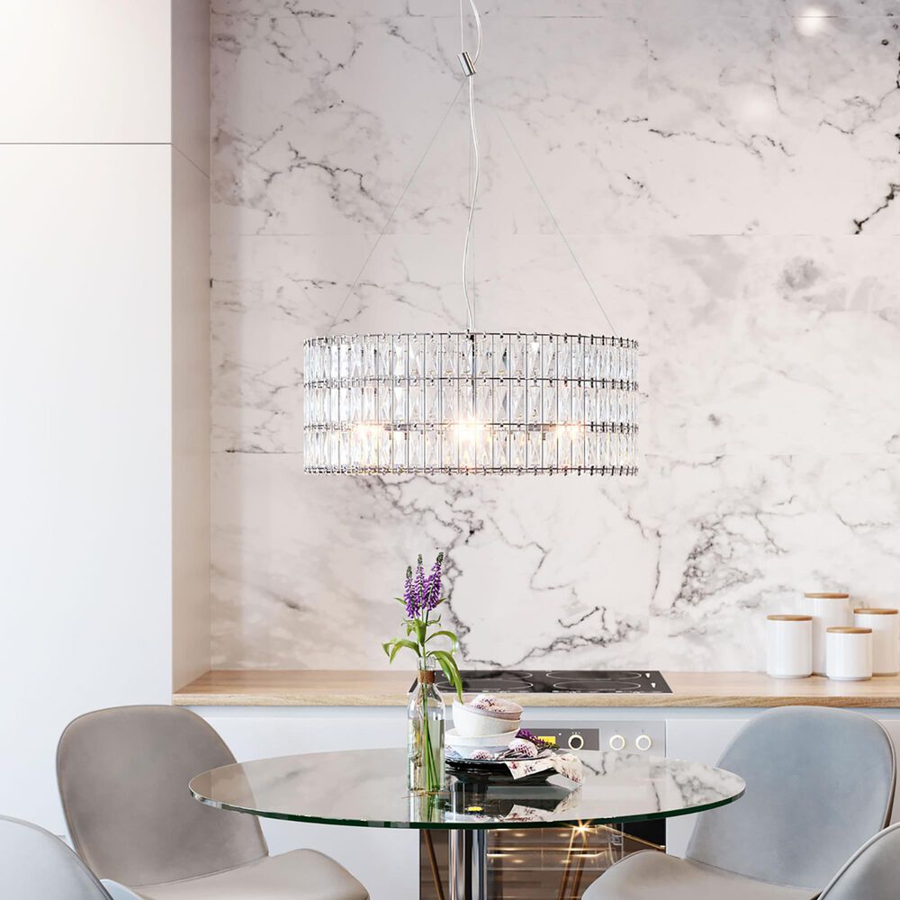 Zuo Modern Jena Ceiling Lamp in Chrome, , large
