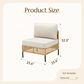 Sunwell Garden Patio Module Middle Chair in Beige (Set of 2), , large