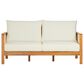 HOMLUX 2-Piece Outdoor Conversation Set with Cushions in Brown and Beige, , large