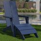 Flash Furniture Sawyer Adirondack Chair in Navy Blue, , large