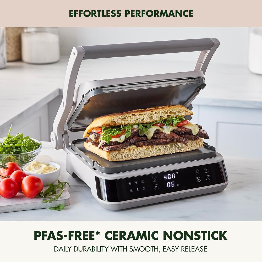 Green Pan 14.5" Advanced Contact Grill and Griddle in Clay, , large