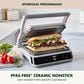Green Pan 14.5" Advanced Contact Grill and Griddle in Clay, , large