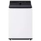 LG 5.5 Cu. Ft. Top Load Washer and 7.3 Cu. Ft. Electric Dryer with AI Sensing in Alpine White, , large