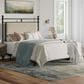 Richlands Furniture Ashley Queen Poster Panel Metal and Upholstered Bed in Brown and Rustic Brown, , large