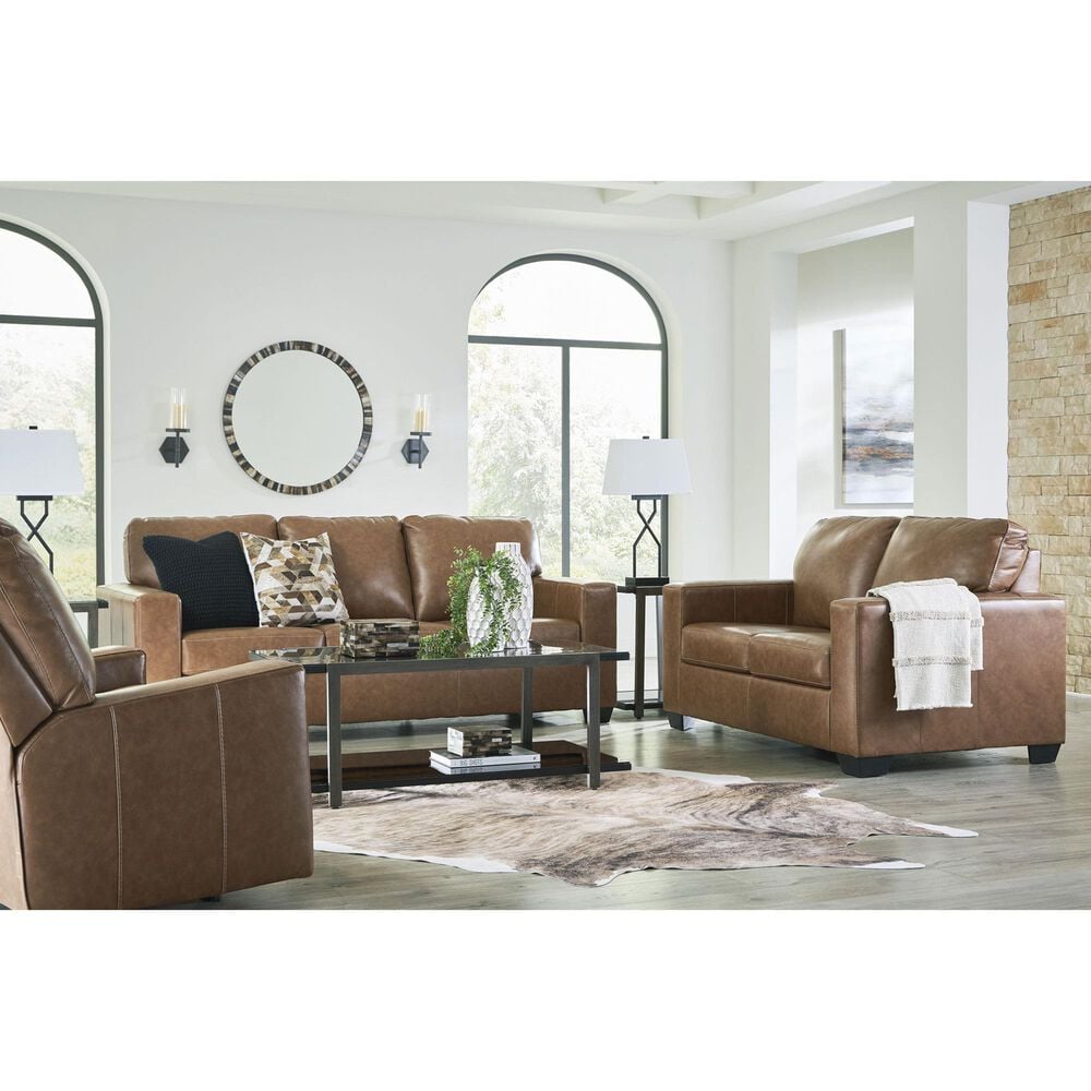 Ashley Bolsena Stationary Queen Sofa Sleeper in Caramel, , large