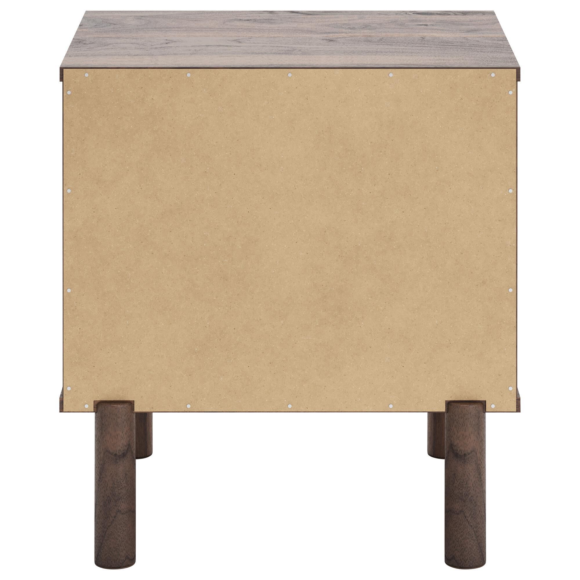 Ashley Calverson 1-Drawer Nightstand in Mocha