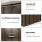 HOMLUX 190-Gallon Outdoor Storage Deck Box in Brown, , large