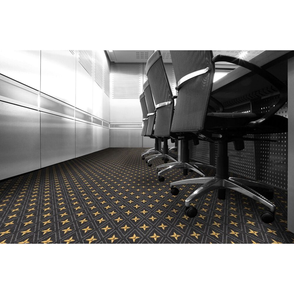 Milliken Brand Code Star Trellis Essentials Carpet in Gray, , large
