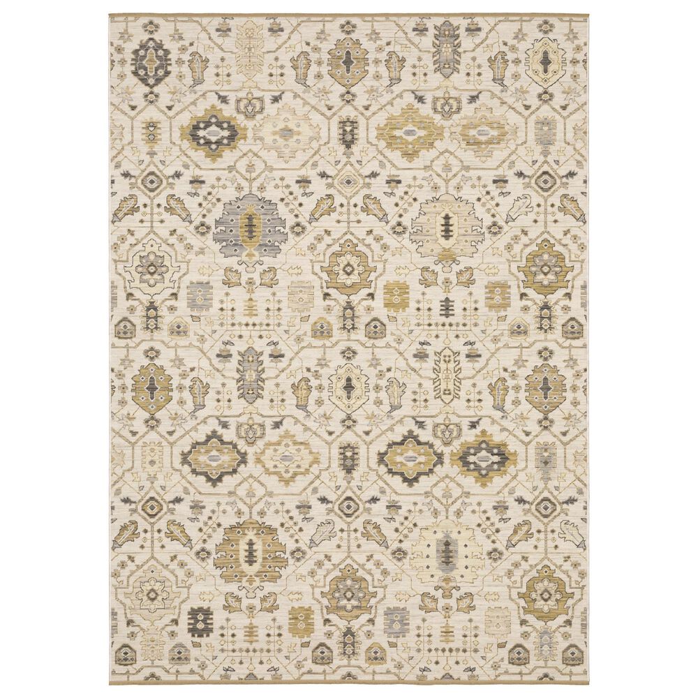 Oriental Weavers Acacia ACA11 Beige and Tan 7"10" x 10"10" Area Rug, , large