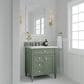 James Martin Vanities Brittany 30" Single Bathroom Vanity in Smokey Celadon with 3 cm Arctic Fall Solid Surface Top and Rectangular Sink, , large