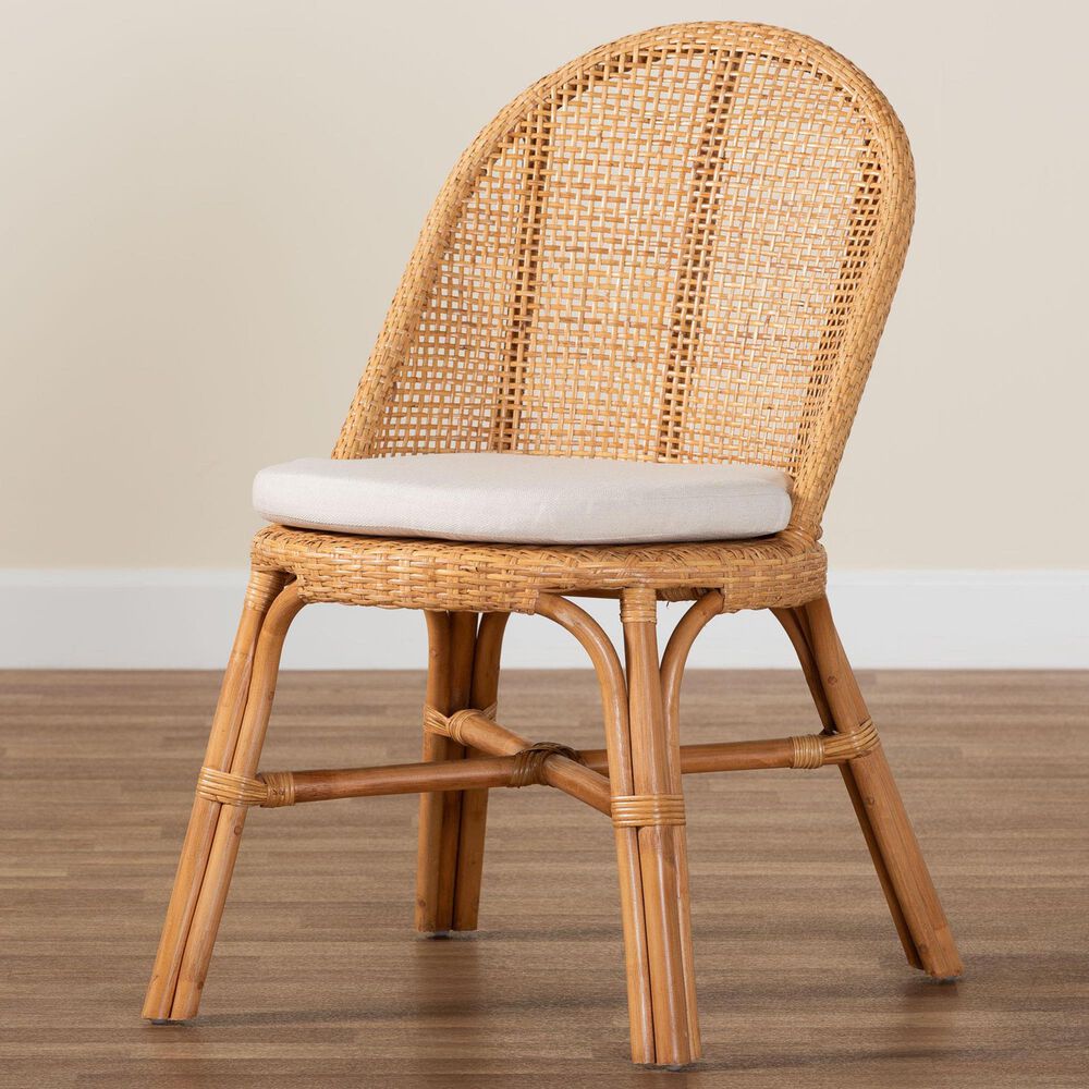 Baxton Studio Daniela Side Chair in Light Honey, , large