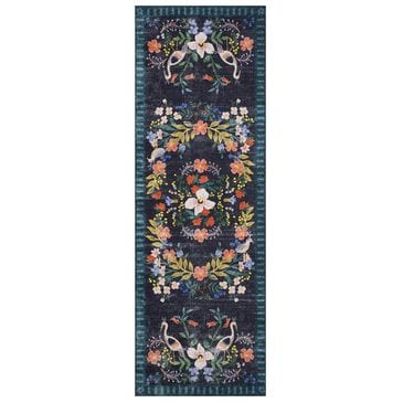 Rifle Paper Co. x Loloi Palais PAL-03 2"6" x 7"6" Black Runner, , large
