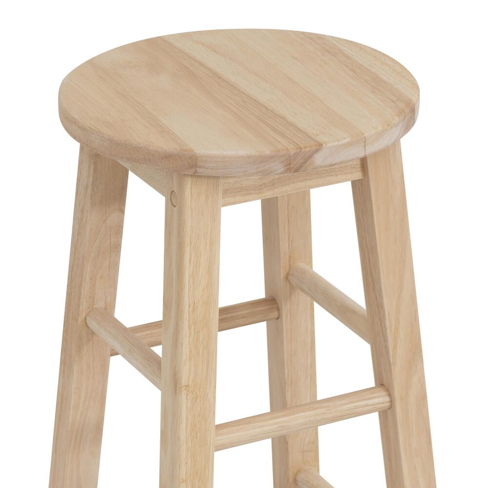 Linon Home Decor Abby 24" Counter Stool in Unfinished, , large
