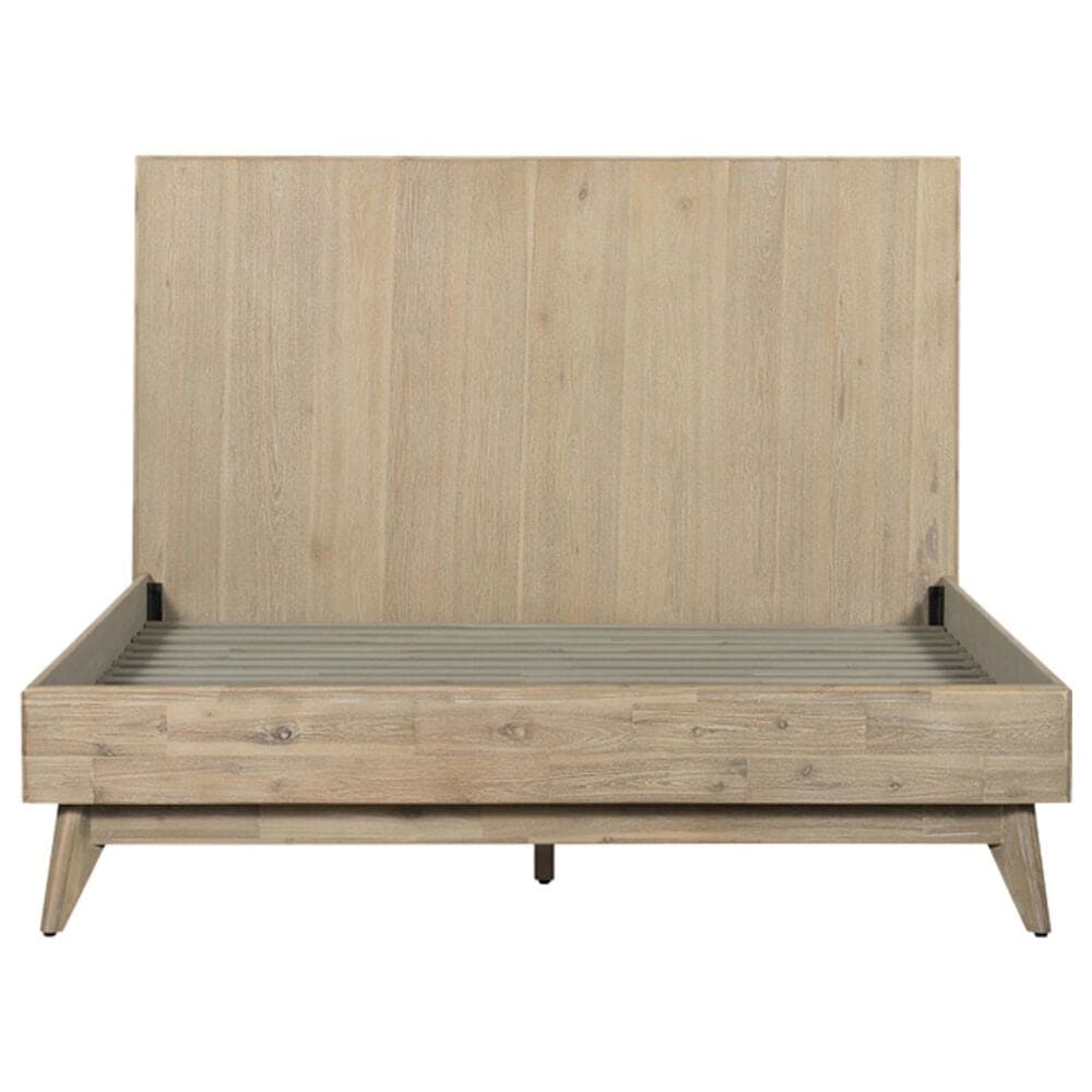 Blue River Baly 4-Piece Queen Platform Bed Set in Gray Sandblast Summer, , large