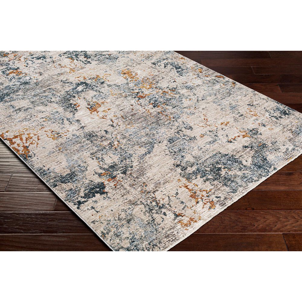 Surya Laila LAA-2315  5&#39; x 7&#39;6&quot; Teal, Sage, Orange, Saffron, Gray and Cream Area Rug, , large