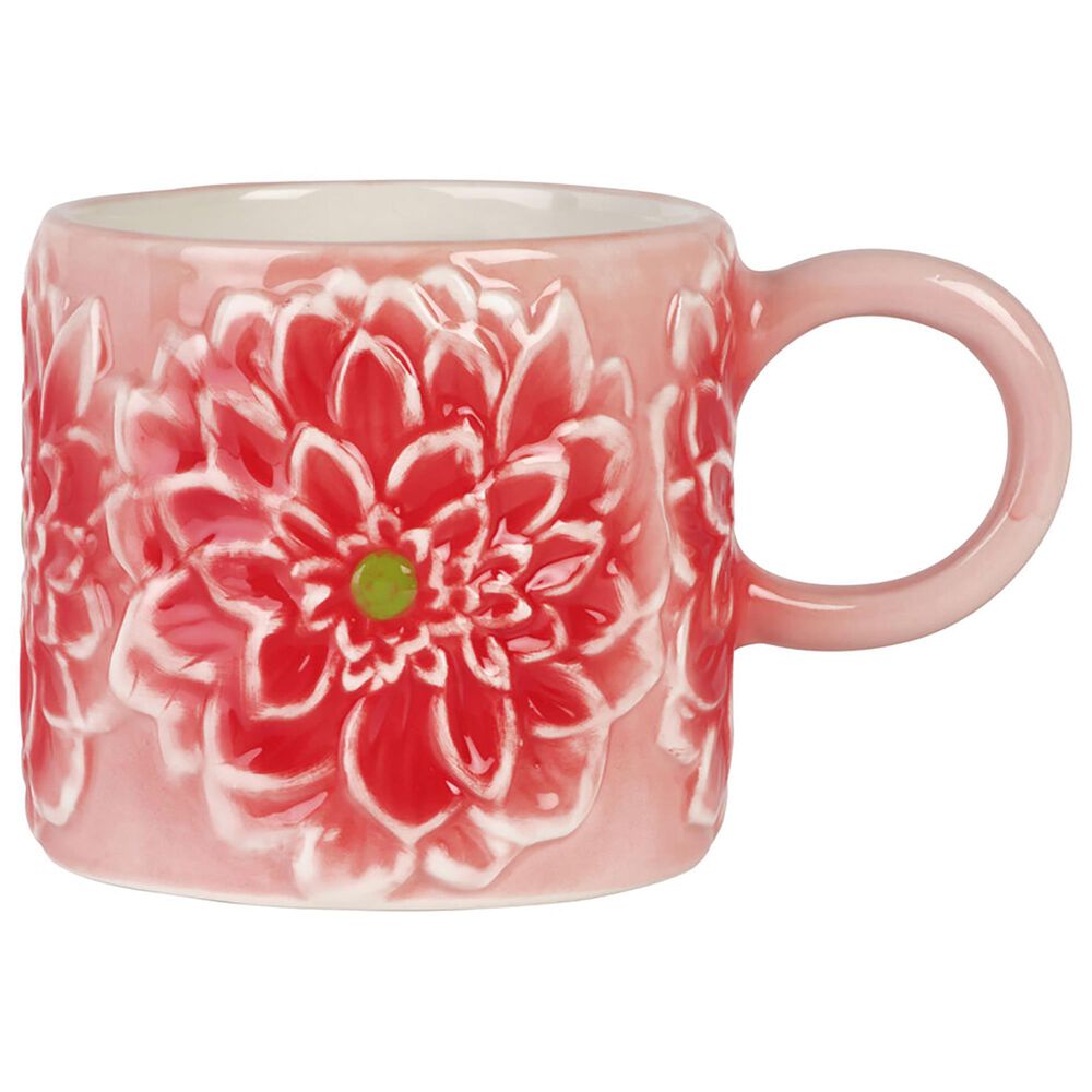 Lifetime Brands Jewelled Mosaic 15 Oz Flower Mug in Pink, , large