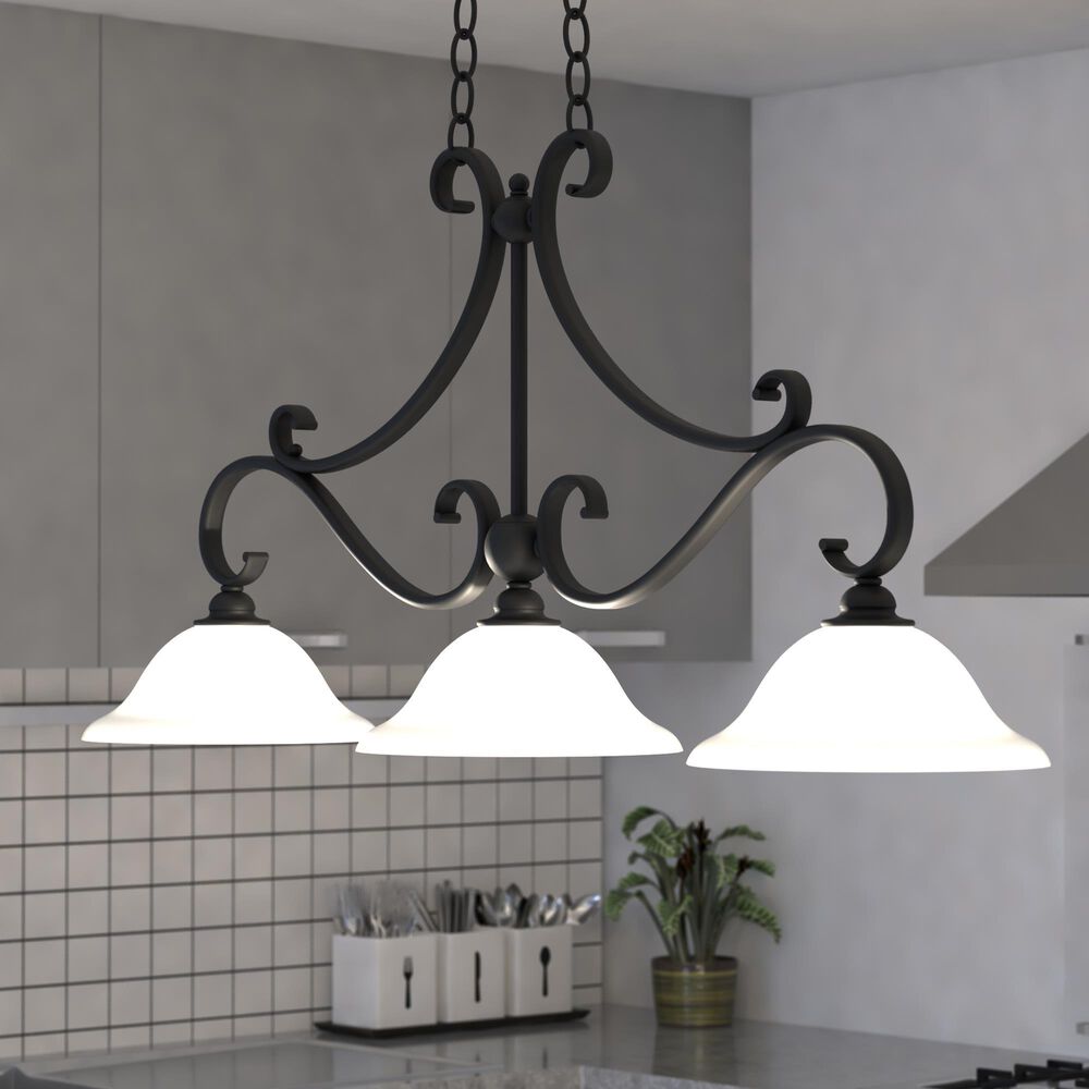 Vaxcel Monrovia 3-Light Linear Chandelier in Oil Rubbed Bronze, , large