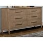 Hearth and Haven 6-Drawer Dresser in Sand, , large