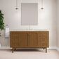 James Martin Laurent 60" Single Bathroom Vanity in Honey Oak with 3 cm Tajnar Eclos Top, Rectangular Sink and FreePower Wireless Charger, , large