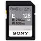 Sony 128GB E Series UHS-II SDXC Memory Card in Black, , large